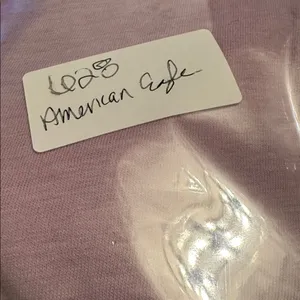 NWT Cute American Eagle Light Purple Puff Sleeve Shirt, size small! thumbnail 11