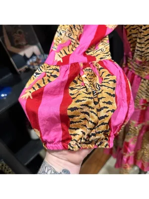 The Roots Pink Tiger Stripe Dress – Tagged XS, Fits Up to Small thumbnail 5