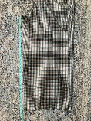 Loft Curvy Gingham Plaid Tailored Pants Size 8 thumbnail 6