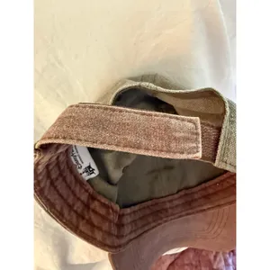 Disney Parks Hat Mickey Mouse Canvas Olive Brown Trim Adjustable Hook and Loop thumbnail 9