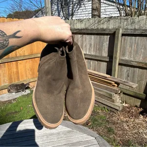 Dolce Vita Cashe H20 Womens Suede Lugged Sole Block‎ Heels Size 7.5 in olive thumbnail 7