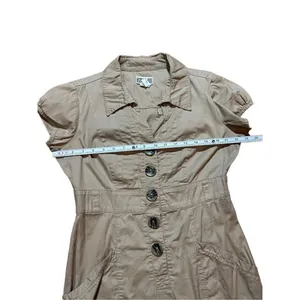 Robbie Bee Khaki Utility denim dress sz 10P‎ thumbnail 6