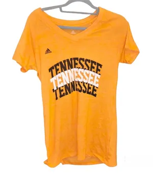 Adidas Tennessee Vols V‎ Neck shirt orange size large thumbnail 1