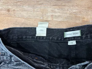 American eagle black jean shorts  thumbnail 4
