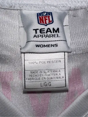 Brett Favre Jersey Women White Pink Minnesota Vikings Breast Cancer Reebok Lg thumbnail 8