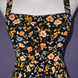 NWT Boutique Black Floral Mini Dress thumbnail 5