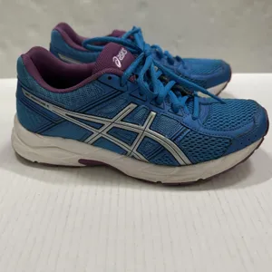 ASICS GEL-Contend 4 Shoes Womens‎ 6.5 Blue Purple Mesh Running Sneakers T767N thumbnail 2