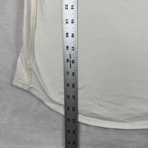 We The Free‎ Free People Ivory Cotton Muscle Tank Top Exposed Seams Large thumbnail 4