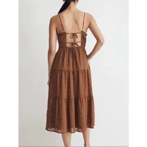 Madewell Sophia Cami Tiered Midi Dress Brown Polka Dot Sepia Size 2 Size (XS) thumbnail 3