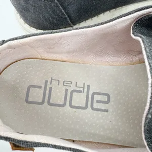 Hey Dude Shoes Womens Wendy Slip-On Shoes Chambray Off Black‎ Size 8 thumbnail 6