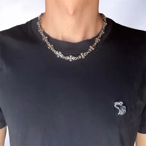 Cross Link Chain Necklace for Men Women Punk Hip Hop Streetwear Unisex Necklace thumbnail 7