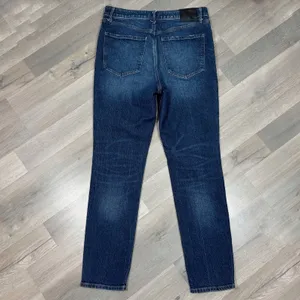 Express 90s High Rise Stretch Skinny Jeans‎ Dark Blue Size 10 Long thumbnail 9