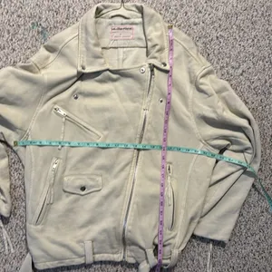 NWOT Free People We The Free Rebel Rebel Knit Moto Jacket Top Oversized Size Med thumbnail 15