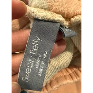 Sweaty Betty Essentials Tapered Joggers Peach Cream Tiger Stripe Cotton XS‎ thumbnail 5