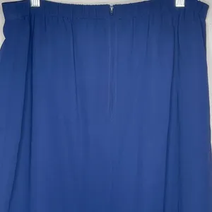 Vintage Blue Polyester Skirt‎ Size 12 thumbnail 5