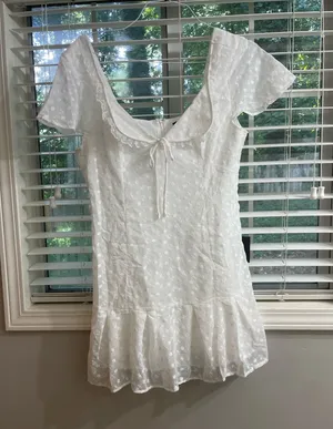 White Lulus Mini Dress thumbnail 1