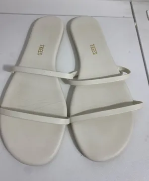 TKEES Cream Double-strap Minimal Slide Sandals Size 11 US thumbnail 1