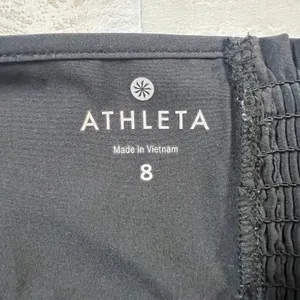 Athleta Halter Dress Womens 8 Black Athletic Go Anywhere Sundress Smocked Padded thumbnail 12