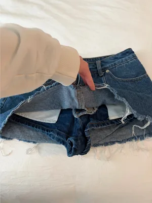 Edikted Denim Skort Mini thumbnail 3
