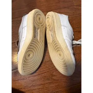 Nike Air Force 1‎ Low White White Leather Sneakers 315115-112 Mens 8 Womens 9.5 thumbnail 4