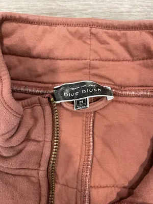 Blue Blush Fall Quilted Crop Puffer Jacket thumbnail 4