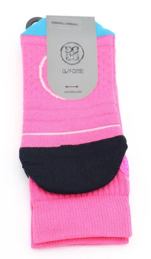 G/FORE Ladies Pray For Birdies Crew Golf Socks Knockout Pink XS/S thumbnail 1
