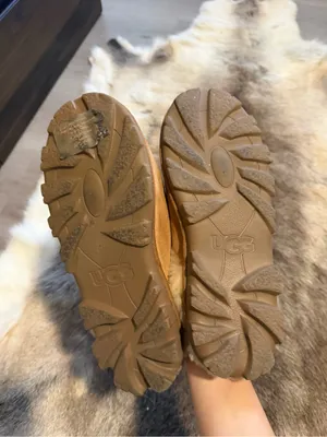 UGG Chestnut Suede Shearling Mule Slippers thumbnail 2