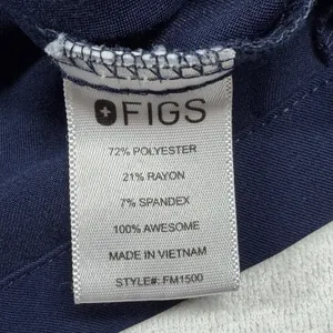 FIGS Leon Three Pocket Scrub Top Men’s Small Navy Blue V Neck FIONx thumbnail 4