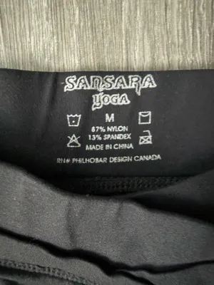 Sansara Yoga Block Yoga Pants Black Size M thumbnail 3