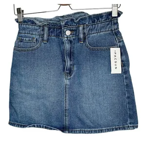 PacSun Womens Denim Cotton Mini Skirt Size 25 Blue thumbnail 1