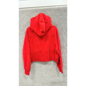 Lululemon Womens Hoodie XL/XXL Red Scuba Oversized Half-Zip Thumbholes thumbnail 7
