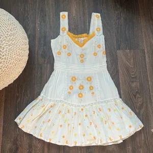 LoveShackFancy Daisy Embroidered Dress thumbnail 1
