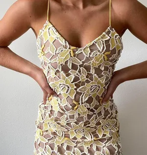 Never Been Done Revolve Donna Dress in Sunshine thumbnail 4