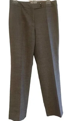 Pendleton Savvy Stretch Wool Blend Black Micro Tweed Dress Pants Trouser‎ Sz 8 thumbnail 1