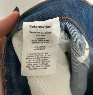 Reformation Cynthia Straight Long Jeans High-Rise thumbnail 8