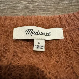 Madewell Alpaca Blend Alna V-Neck Sweater - Ground Clove thumbnail 6