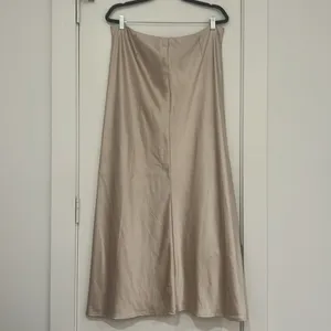 Champagne Satin Maxi Skirt thumbnail 4