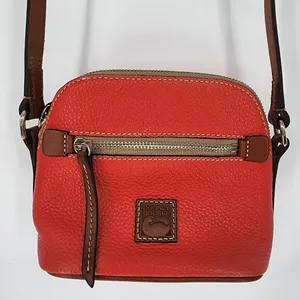 Dooney & Bourke Red Pebbled Leather Mini Crossbody Bag thumbnail 2
