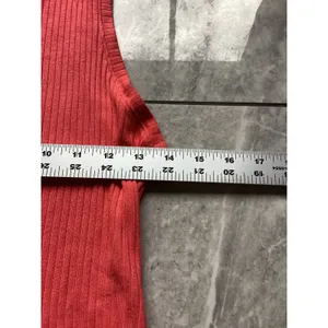 Beyond Yoga Ribbed Tank Top Womens L Coral Pink Orange Sleeveless Athletic Shirt thumbnail 4