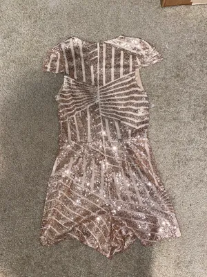 Charlotte Russe Glitter Party Romper thumbnail 3