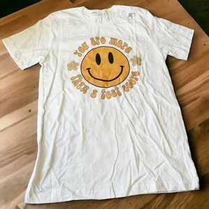 Bella Canvas More Than a Test Score Tee White Women’s Medium NWOT thumbnail 2