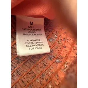 Prómesa Ruched Long Sleeve Burnt Orange Medium Cropped Top thumbnail 4