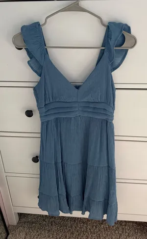 Altar'd State Dress Mini Blue thumbnail 1
