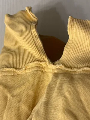 Aerie Butter Yellow Smiley® Total Optimist Down-To-Earth Crew Sweatshirt - M thumbnail 3