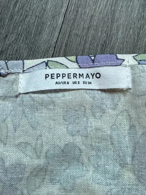 Peppermayo Wrap Floral Mini Skirt US 2 Feminine Spring Summer thumbnail 5