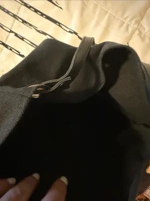 Black Canvas Bucket Bag thumbnail 4