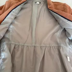 J.Crew Womens Blazer 8 Orange Hue Shawl Collar Peplum Velvet Dark Academia Fall thumbnail 7