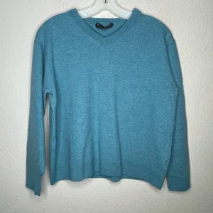 Hart Schaffner‎ Marx Merino Wool Sweater Blue Size XL thumbnail 7
