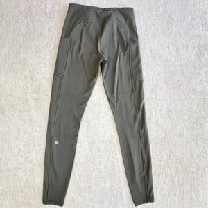 Lululemon Speed Up Tight Women 6 Legging‎ Full On Luxtreme Olive High Rise Yoga thumbnail 4