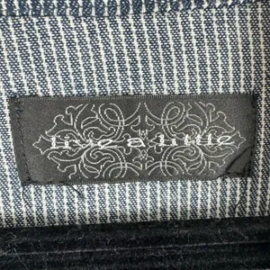 Live A Little Blue White Pinstriped Full Zip‎ Collared Jacket Pockets Size S thumbnail 8